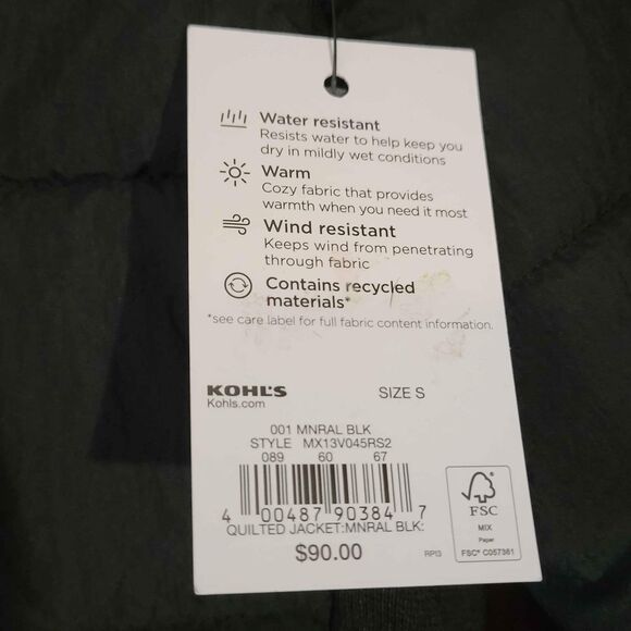 NWT Women's Size Small FLX Black Light Weight Coat - Picture 4 of 8